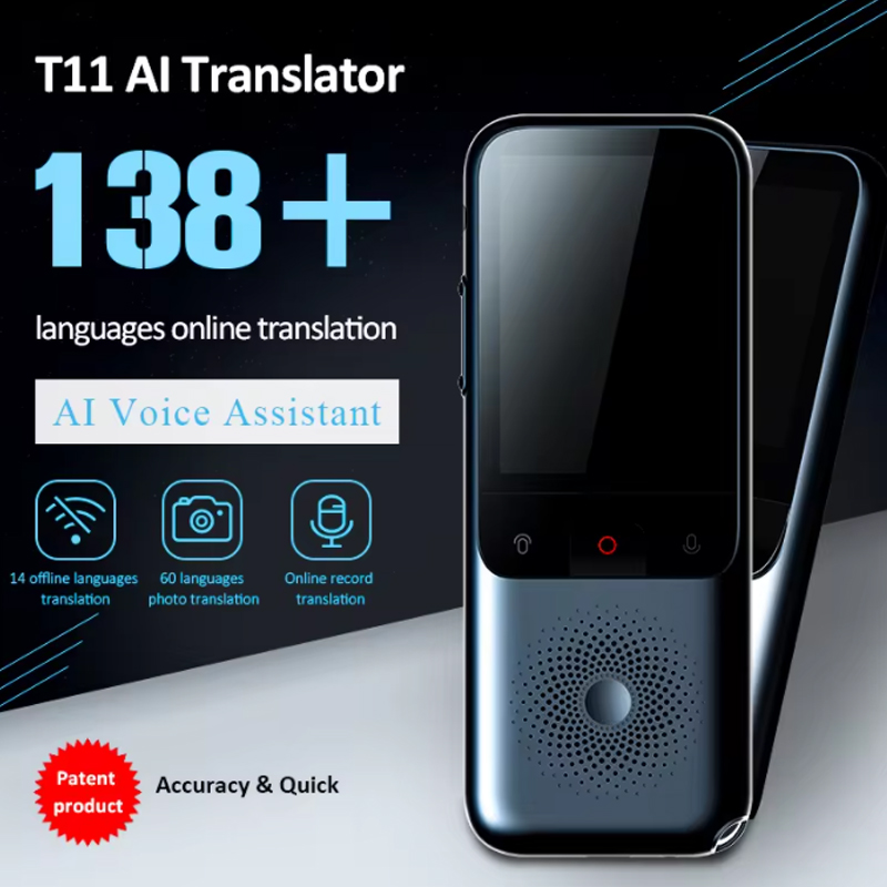 Portable Translator Device - T11 138 Taalintelligente Vertaler, 2025 Draagbare